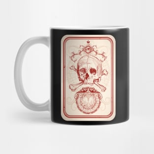 Channel Your Destiny with Skull Tarot Card Mug